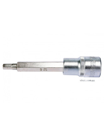 Головка торцева з насадкою викрутковою HEX YATO 1/2" H6 x 100 мм