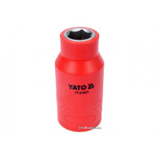 Головка торцева шестигранна діелектрична YATO 1/2" М11 х 55/38 мм VDE до 1000 В