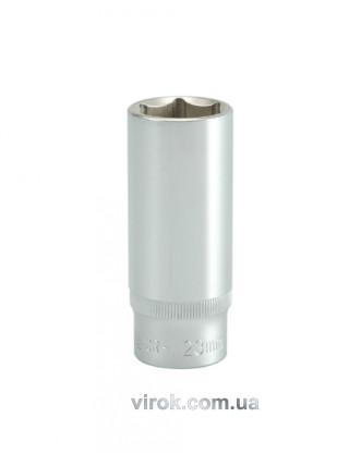 Головка торцева шестигранна довга YATO 1/2" М23 х 76 мм