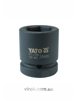 Головка торцева ударна шестигранна YATO 1" М34 х 61 мм