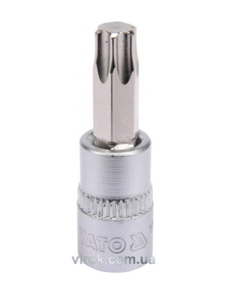Головка торцева з насадкою викрутковою TORX YATO 1/4" Т40 х 37 мм