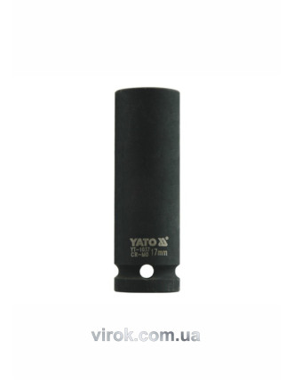 Головка торцева ударна шестигранна YATO 1/2" М17 х 78 мм