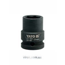 Головка торцева ударна шестигранна YATO 1/2" М17 х 39 мм