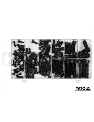 Гвинти з циліндричними головками під шестигранний шліц YATO М4-М10 106 шт