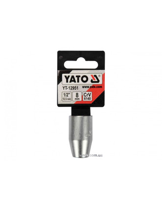 Перехідник для насадок викруткових YATO 1/2" - М8 мм 38 мм [Блістер]
