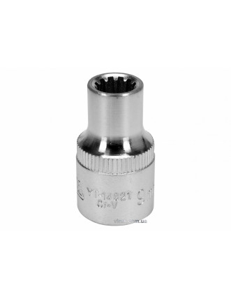 Головка торцева Spline YATO 1/2" M9 x 38 мм CrV [Блістер]