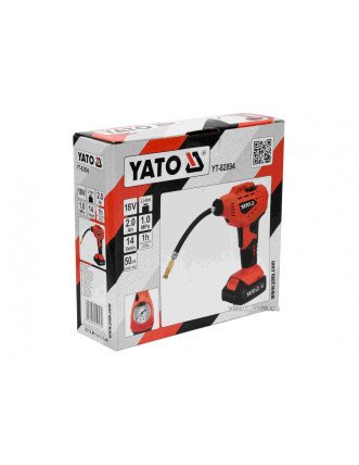 Компресор акумуляторний YATO Li-Ion 18 В 2 Агод 1 МПа 14 л/хв
