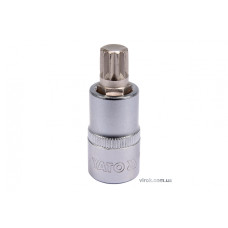 Головка торцева з насадкою викрутковою SPLINE YATO 1/2" M12 х 55 мм