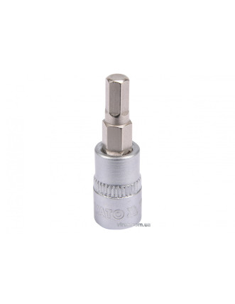 Головка торцева з насадкою викрутковою HEX YATO 1/4" H5 x 37 мм