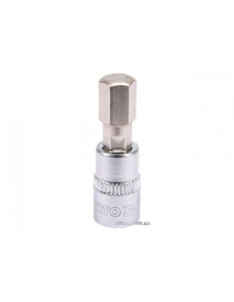 Головка торцева з насадкою викрутковою HEX YATO 1/4" H8 x 37 мм