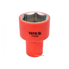 Головка торцева шестигранна діелектрична YATO 1/2" М30 х 60/38 мм VDE до 1000 В
