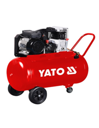 Компресор мережевий професійний YATO 230 В, 2.2 кВт,тиск ≤ 8 Bar,под.повітря-199 л/хв, ресивер-100 л