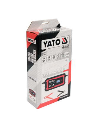 Зарядний прилад мережевий з LCD дисплеєм 230В YATO до акумуляторів 6V-2А 12V-10А, макс. 240AГод
