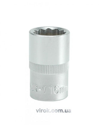 Головка торцева дванадцятигранна YATO 1/2" М16 х 38 мм