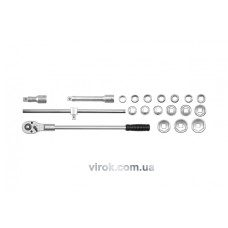 Набір головок торцевих YATO 3/4" М19-50 мм 21 шт