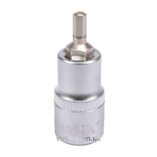 Головка торцева з насадкою викрутковою HEX YATO 1/2" H5 x 55 мм