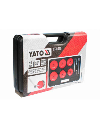 Набір торцевих ключів до оливного фільтру YATO 3/8" 15 шт