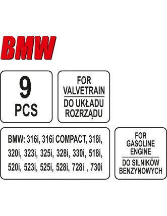 Фіксатори газорозподільної системи двигунів авто групи BMW VANOS YATO 9 шт