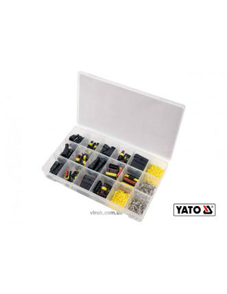 Набір герметичних роз'ємів для електричних контактів YATO 1-6 PIN 424 шт