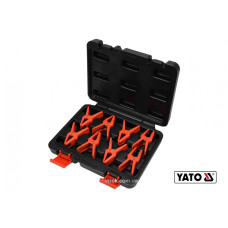 Затискачі для металевих проводів YATO 8 шт + кейс