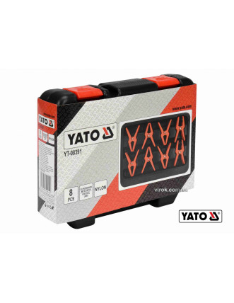 Затискачі для металевих проводів YATO 8 шт + кейс