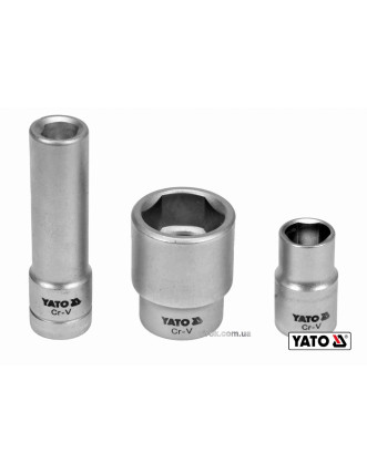 Головки торцеві для обслуговування інжекторних помп YATO 1/2" Cr-V 3 шт