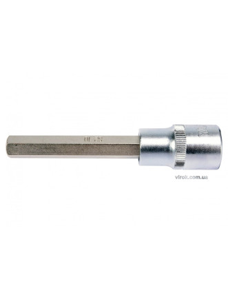 Головка торцева з насадкою викрутковою HEX YATO 1/2" H10 x 100 мм