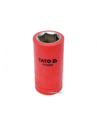 Головка торцева шестигранна діелектрична YATO 3/8" М13 х 45/28 мм VDE до 1000 В