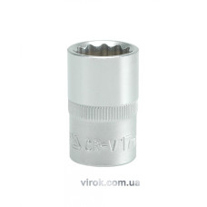 Головка торцева дванадцятигранна YATO 1/2" М17 х 38 мм