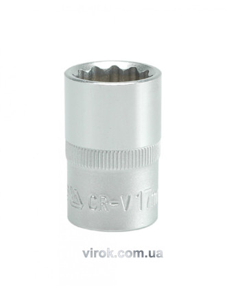 Головка торцева дванадцятигранна YATO 1/2" М17 х 38 мм