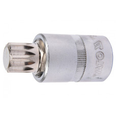 Головка торцева з насадкою викрутковою SPLINE YATO 1/2" M16 х 55 мм