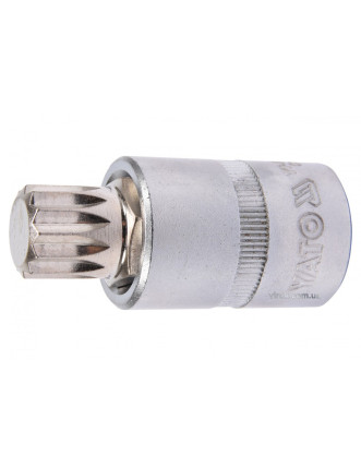 Головка торцева з насадкою викрутковою SPLINE YATO 1/2" M16 х 55 мм