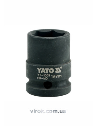 Головка торцева ударна шестигранна YATO 1/2" M19 х 39 мм