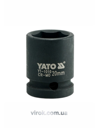 Головка торцева ударна шестигранна YATO 1/2" М20 х 39 мм