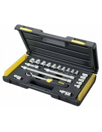 Набір головок торцевих STANLEY "MicroTough" 3/8" з інструментами 21 шт