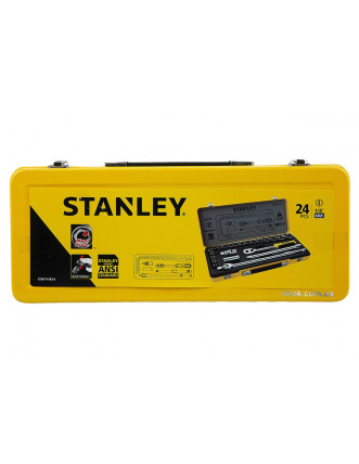 Набір головок торцевих STANLEY 1/2" в металевому футлярі 24 шт