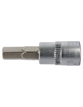 Головка торцева з викрутковою насадкою HEX YATO 1/4" H6 x 37 мм