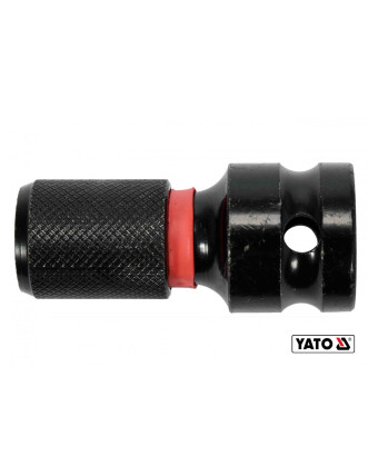 Перехідник ударний для викруткових насадок YATO 1/2" x HEX-1/4" 50 мм