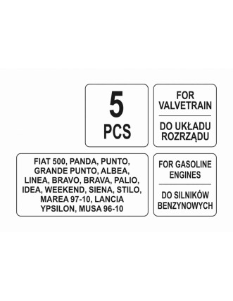 Фіксатори газорозподільної системи двигунів авто групи FIAT 1.2 YATO 5 шт