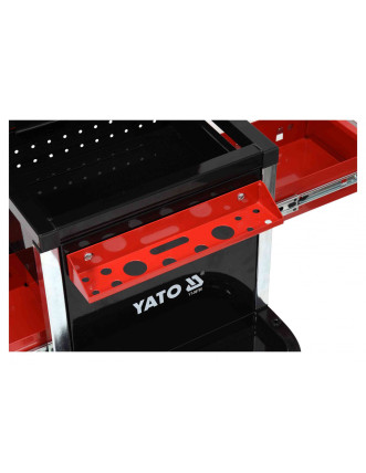 Табурет на колесах YATO з 2 шуфлядами 530 x 470 x 360 мм 150 кг