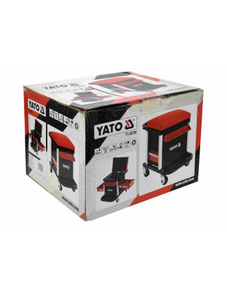 Табурет на колесах YATO з 2 шуфлядами 530 x 470 x 360 мм 150 кг