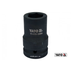 Головка торцева ударна шестигранна YATO 1" М27 x 80 мм Cr-Mo