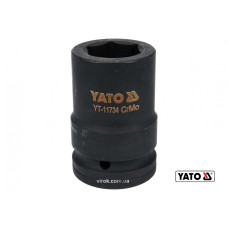 Головка торцева ударна шестигранна YATO 1" М30 x 80 мм Cr-Mo