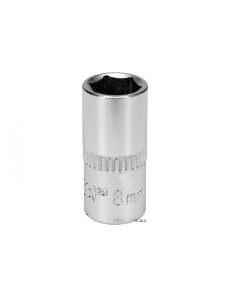Головка торцева шестигранна YATO 1/4" М8 CrV [Блістер]