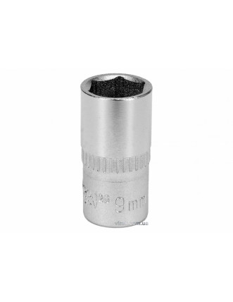 Головка торцева шестигранна YATO 1/4" М9 CrV [Блістер]