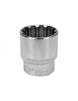 Головка торцева Spline YATO 1/2" M30 x 42 мм CrV [Блістер]
