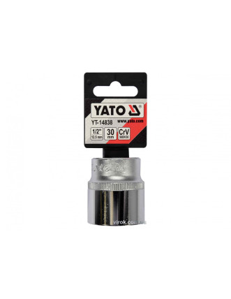 Головка торцева Spline YATO 1/2" M30 x 42 мм CrV [Блістер]