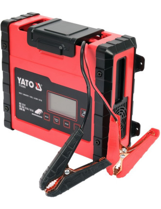 Зарядний прилад мережевий з LCD дисплеєм 230В YATO до акумуляторів 12V-2/8/15А, макс. 240AГод