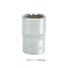 Головка торцева дванадцятигранна YATO 1/2" М19 х 38 мм