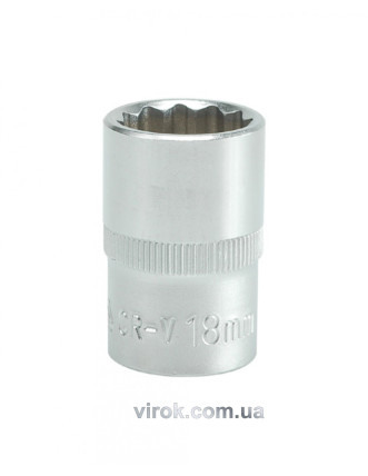 Головка торцева дванадцятигранна YATO 1/2" М19 х 38 мм